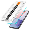 SPIGEN EZ Fit Ochranné sklo 2.5D FULL-COVER 0.3mm pro iPhone 15 Plus, montážní rámeček, 2ks