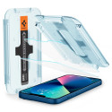 SPIGEN EZ FIT Ochranné sklo 2.5D STANDARD 0.3mm pro iPhone 13 Mini, montážní rámeček, 2ks