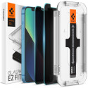 SPIGEN EZ FIT Ochranné sklo 2.5D STANDARD 0.3mm pro iPhone 13 Mini, montážní rámeček, Privacy, 2ks