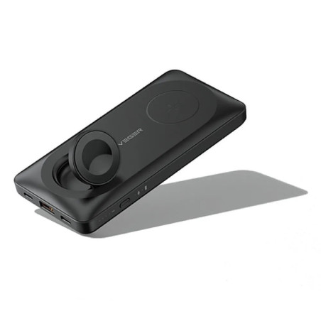 Powerbanka kompatibilní s MagSafe Veger MagMulti (W1156) PD QC3.0 3A 22,5W 10000 mAh s bezdrátovým nabíjením černá