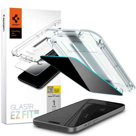 Ochranné sklo Spigen GLAS.TR ”EZ FIT” pro iPhone 15 Plus / 16 Plus - privacy