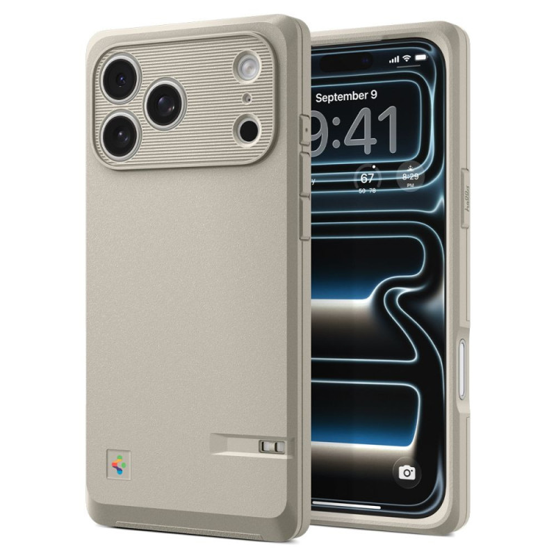 Kryt Spigen CLASSIC LS MagSafe pro iPhone 17 Pro Max - béžová