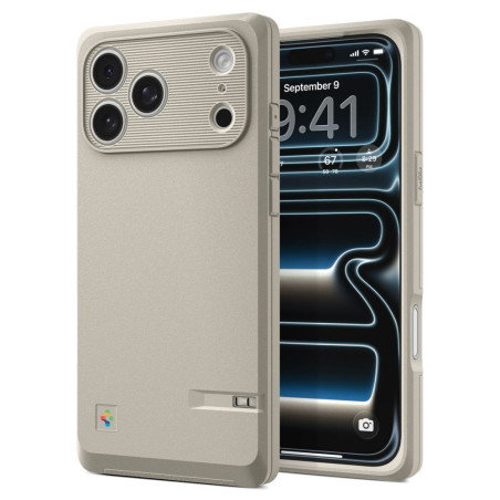 Kryt Spigen CLASSIC LS MagSafe pro iPhone 17 Pro - béžová