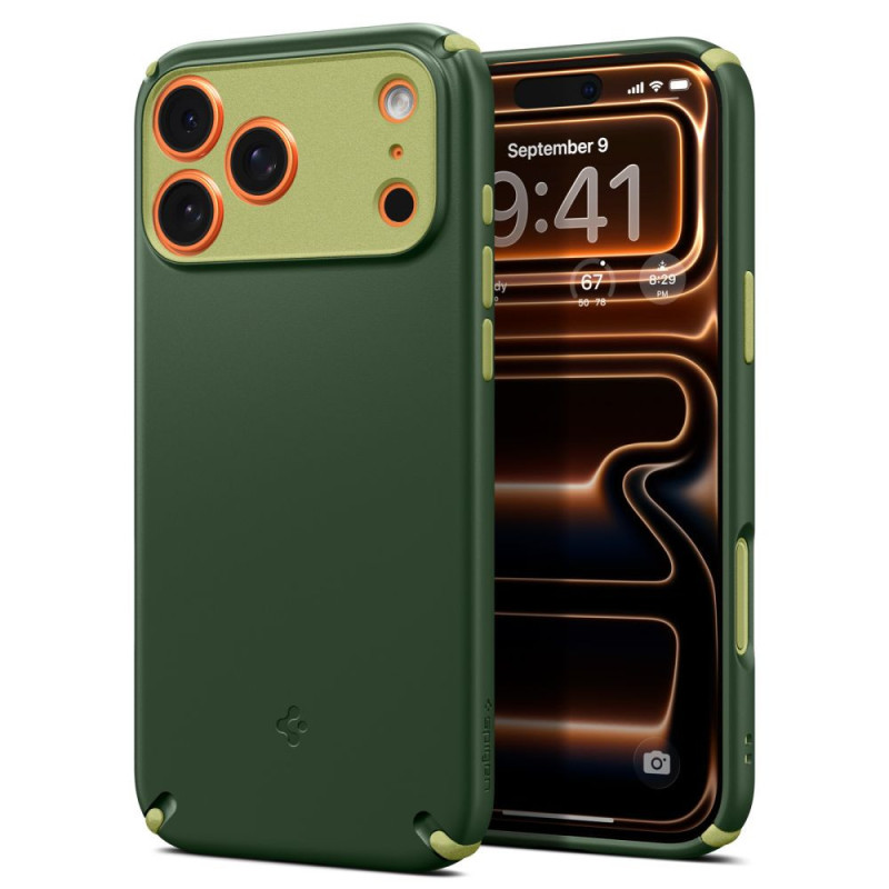 Kryt Spigen Nano Pop Hybrid MagSafe pro iPhone 17 Pro - zelená