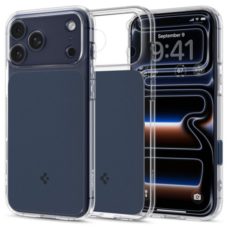 Kryt Spigen ULTRA HYBRID T iPhone 17 Pro Max - clear navy blue