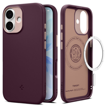 Kryt Spigen Nano Pop MagSafe pro iPhone 17 - burgundy