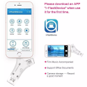 AG PREMIUM i-FlashDevice HD Čtečka Micro SD/SD karet 4v1 (Lightning/USB/USB-C/MicroUSB), bílá