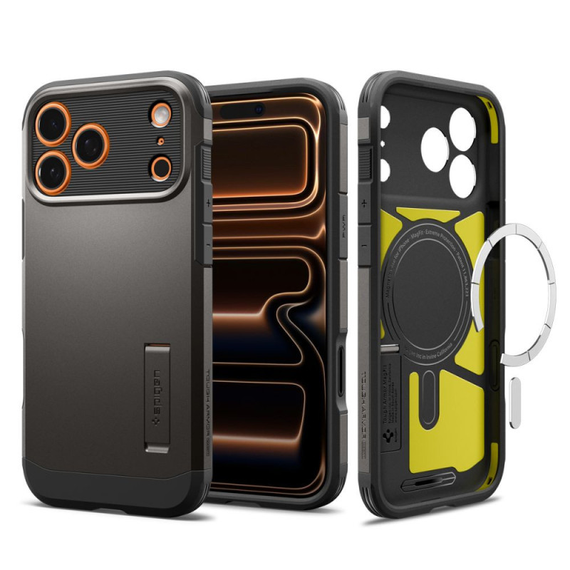 Kryt Spigen TOUGH ARMOR "T" MagSafe pro iPhone 17 Pro Max - šedá