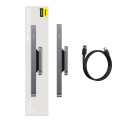 BASEUS DGXC-C0G Magnetická LED lampa s dotykovým ovládáním a USB-C nabíjením, šedá