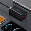 Baseus GaN3 Pro rychlá univerzální nabíječka GaN 2 x USB typu C / 2x USB 100W PD3.0, QC4.0+, AFC černá (CCGP000101)