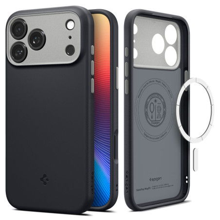 Kryt Spigen NANO POP MAG MagSafe iPhone 17 Pro black sesame