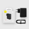 Baseus GaN5 Pro rychlá univerzální nabíječka GaN USB typu C / USB 100W PD3.0, QC4.0+, AFC černá (CCGP090201)