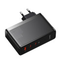 Baseus GaN5 Pro rychlonabíječka 2xUSB-C+USB 140W EU černá (CCGP100201)