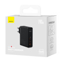 Baseus GaN5 Pro rychlonabíječka 2xUSB-C+USB 140W EU černá (CCGP100201)