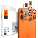 Ochranné sklo Spigen Optik Pro pro iPhone 16 Pro / Max - orange