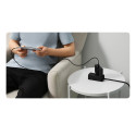 Baseus GaN5 Pro rychlonabíječka 2xUSB-C+USB 140W EU černá (CCGP100201)