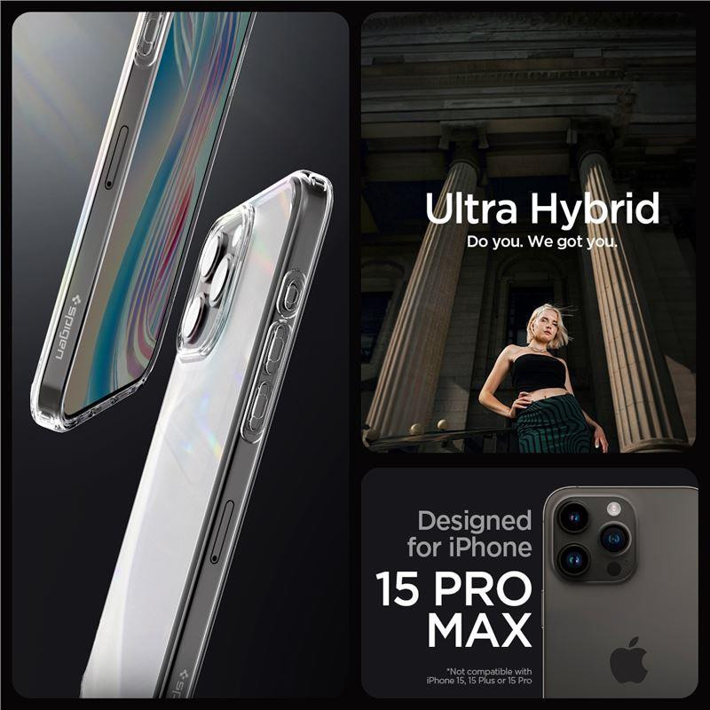 Kryt Spigen ULTRA HYBRID pro iPhone 15 Pro Max - clear matte