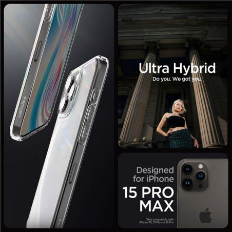 Kryt Spigen ULTRA HYBRID iPhone 15 Pro Max - clear matte