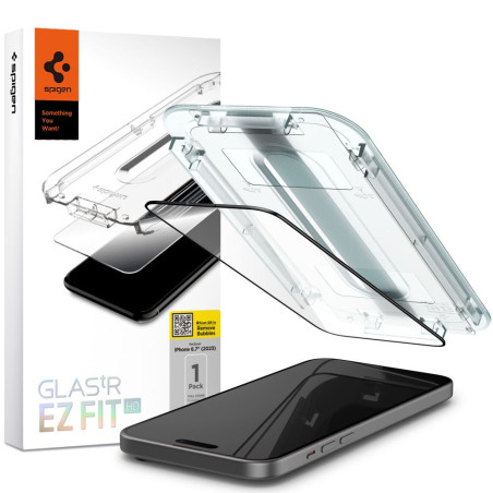 Ochranné sklo Spigen GLAS.tR EZ FIT iPhone 15 Plus černé