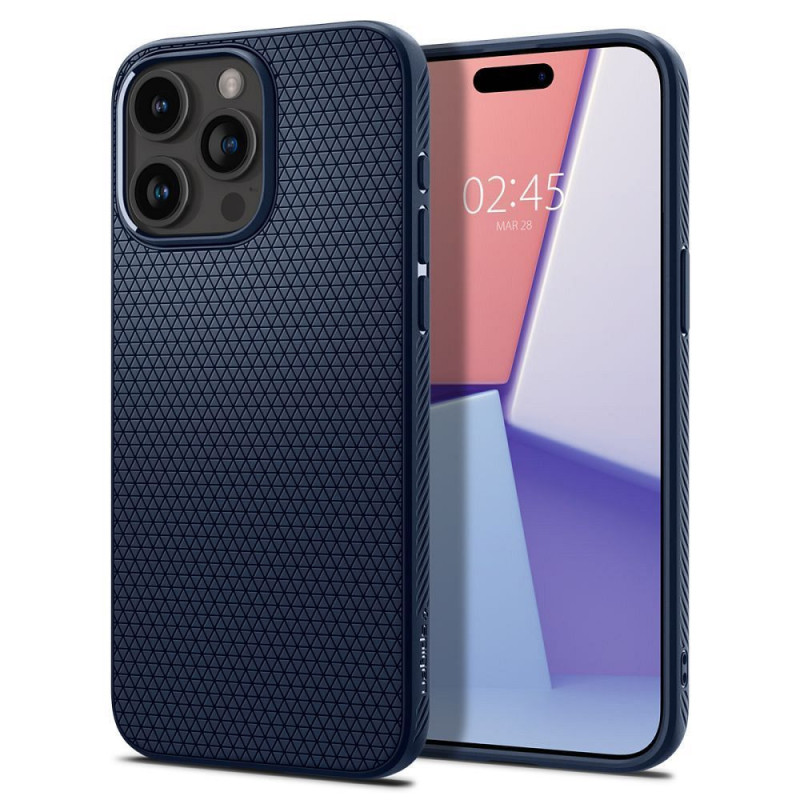Kryt Spigen LIQUID AIR pro iPhone 15 Pro Max - navy blue