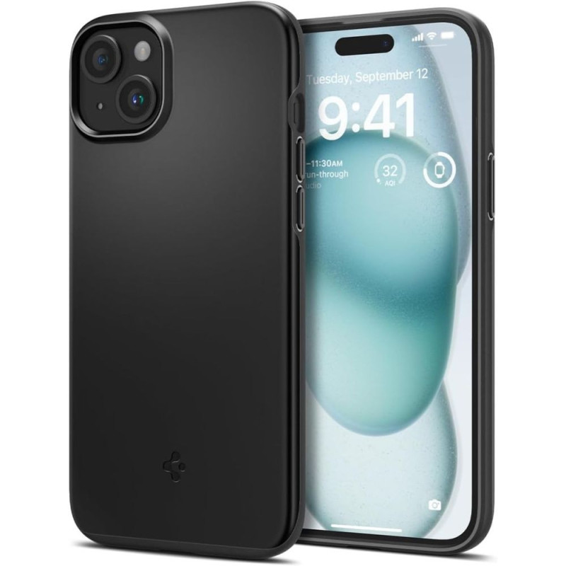Kryt Spigen THIN FIT pro iPhone 15 - black