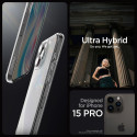 Kryt Spigen ULTRA HYBRID pro iPhone 15 Pro - frost clear