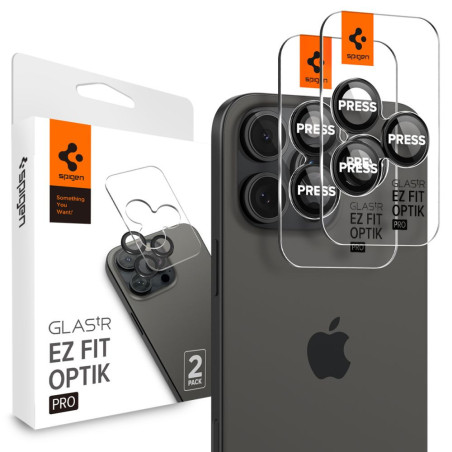 Ochranné sklo Spigen OPTIK PRO GLAS.tR EZ FIT iPhone Pro - black