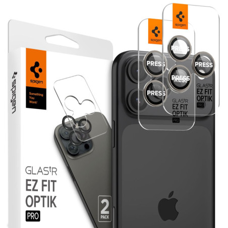 Ochranné sklo Spigen Optik.tR EZ Fit pro iPhone 14 Pro / 15 Pro - nat