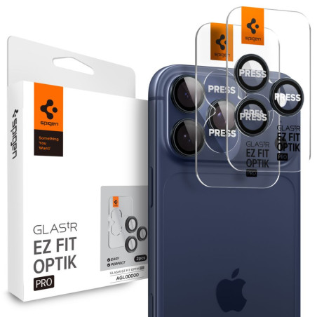 Spigen OPTIK.tr EZ FIT ochranné sklo fotoaparátu iPhone - titanium b