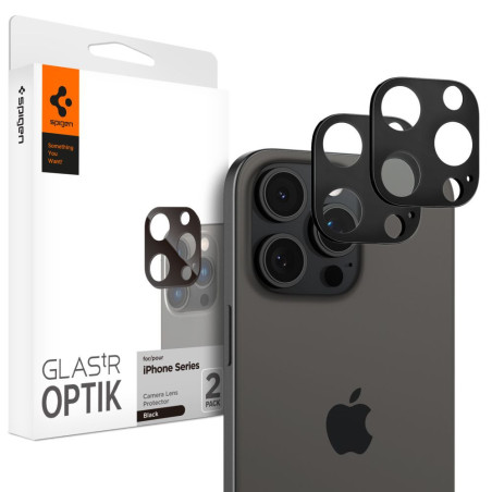 Ochranné sklo Spigen OPTIK.TR iPhone 14 Pro/15 Pro/16 Pro - černé