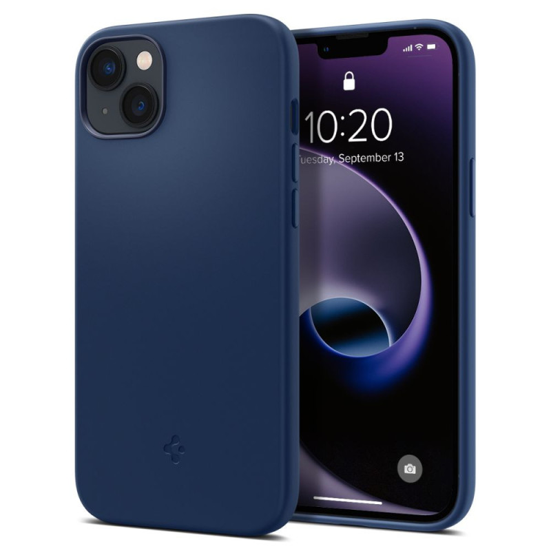 Kryt Spigen SILICONE FIT MAG CASE pro iPhone 14 Plus - modrá