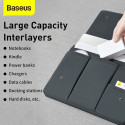 BASEUS LBJN-A0G Basics Series taška na notebook do 13" s 6ti kapsami, tmavě šedá