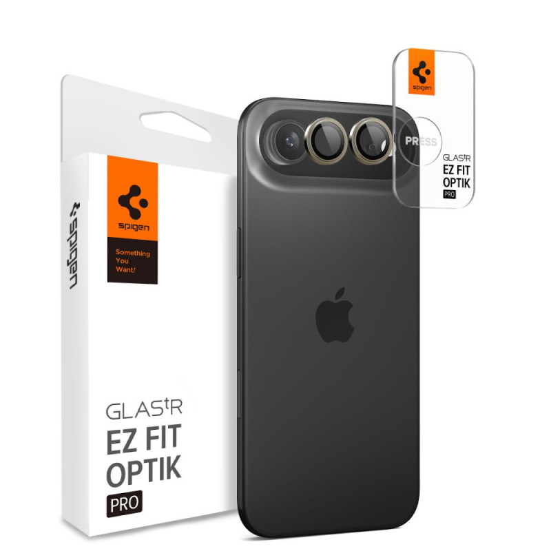 Ochranné sklo Spigen OPTIK PRO GLAS.TR ”EZ FIT” pro iPhone Air - gold