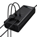 Baseus měnič napětí do auta 150W 12V / 500W 220V (EU a CN zástrčka) černý (CGNB000101)