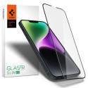 Ochranné sklo Spigen GLASS FC iPhone 13/14/16e/17e - black
