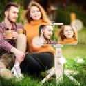 AG PREMIUM K07 Selfie teleskopická tyč se stativem a Bluetooth, délka 24-65cm, bílá