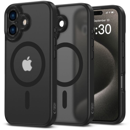 Kryt Tech-Protect MagCam pro iPhone 16 - semi-transparentní