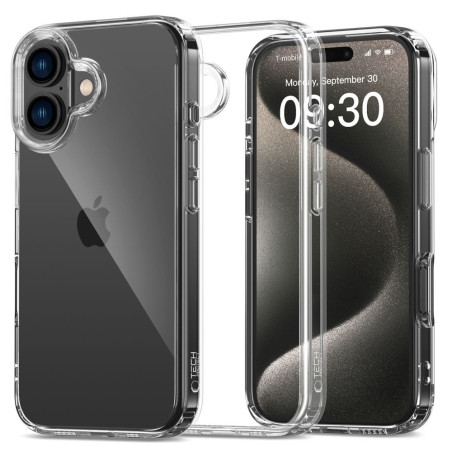 Kryt Tech-Protect FlexAir HYBRID iPhone 16 čirý