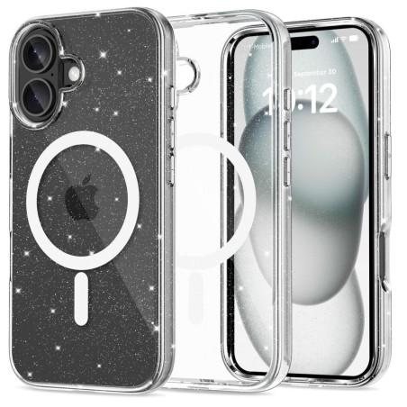 Kryt Tech-Protect FlexAir Hybrid MagSafe iPhone 16 čirý