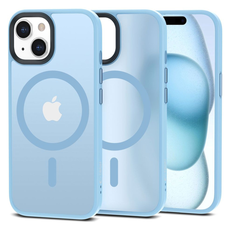 Kryt Tech-Protect MagMat Magsafe pro iPhone 15 - matově modrá