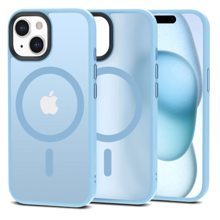 Kryt Tech-Protect MagMat Magsafe pro iPhone 15 - matově modrá