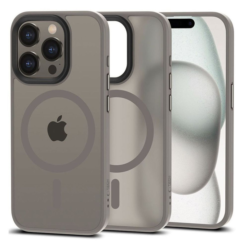 Kryt Tech-Protect MAGMAT Magsafe pro iPhone 15 Pro - titanium matte