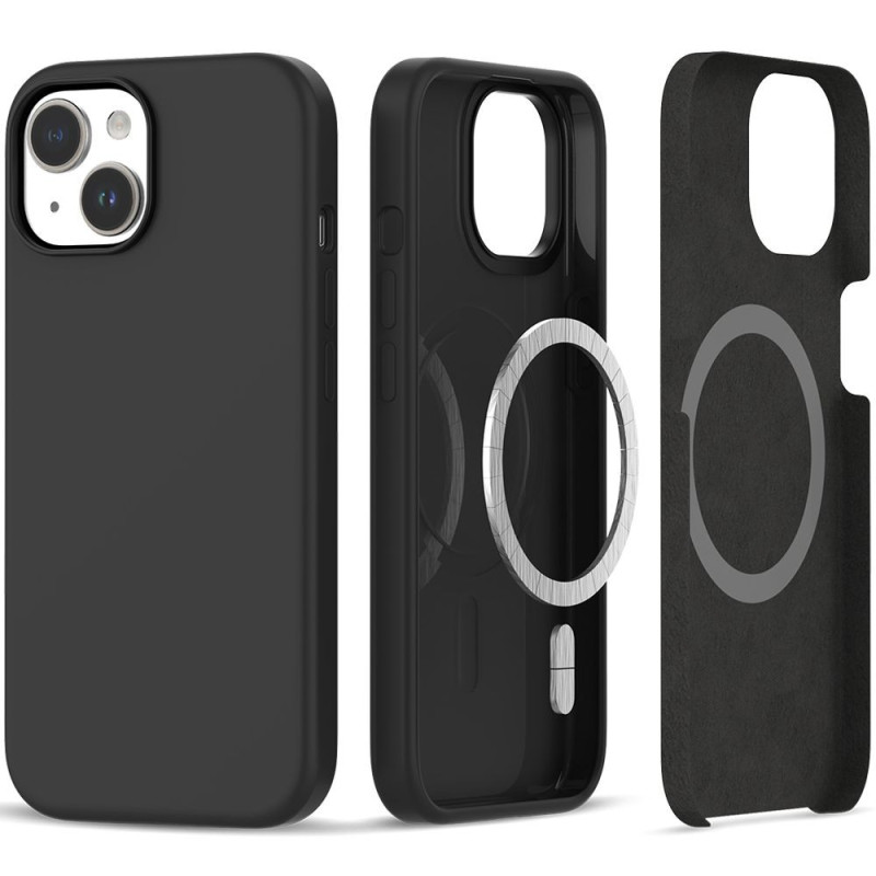 Kryt Tech-Protect SILICONE Magsafe pro iPhone 15 - matná černá