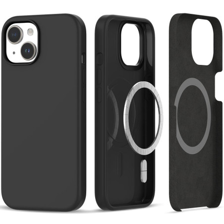 Kryt Tech-Protect Silicone MagSafe pro iPhone 15 - matná černá