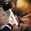 AG PREMIUM K07 Selfie teleskopická tyč se stativem a Bluetooth, délka 24-65cm, bílá