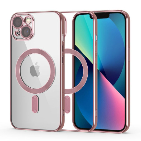 Kryt Tech-Protect MagShine Line iPhone 13 - růžová
