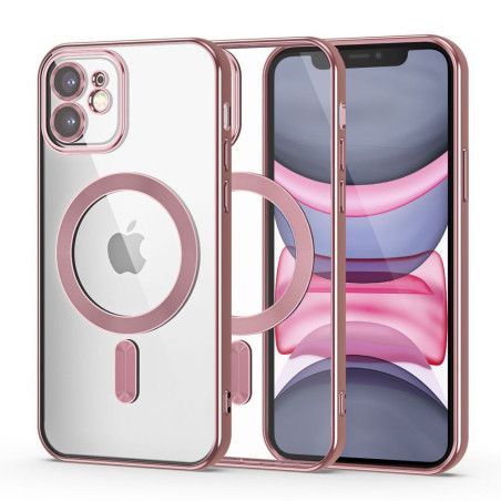 Kryt Tech-Protect MagShine Line pro iPhone 11 - růžový