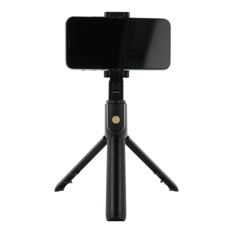 AG PREMIUM K07 Selfie teleskopická tyč se stativem a Bluetooth, délka 24-65cm, černá