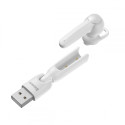 BASEUS NGA05-02 Earphone Encok A05 Bluetooth 5.0 bezdrátové handsfree s integrovanou nabíječkou, bílá