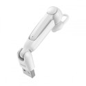 BASEUS NGA05-02 Earphone Encok A05 Bluetooth 5.0 bezdrátové handsfree s integrovanou nabíječkou, bílá